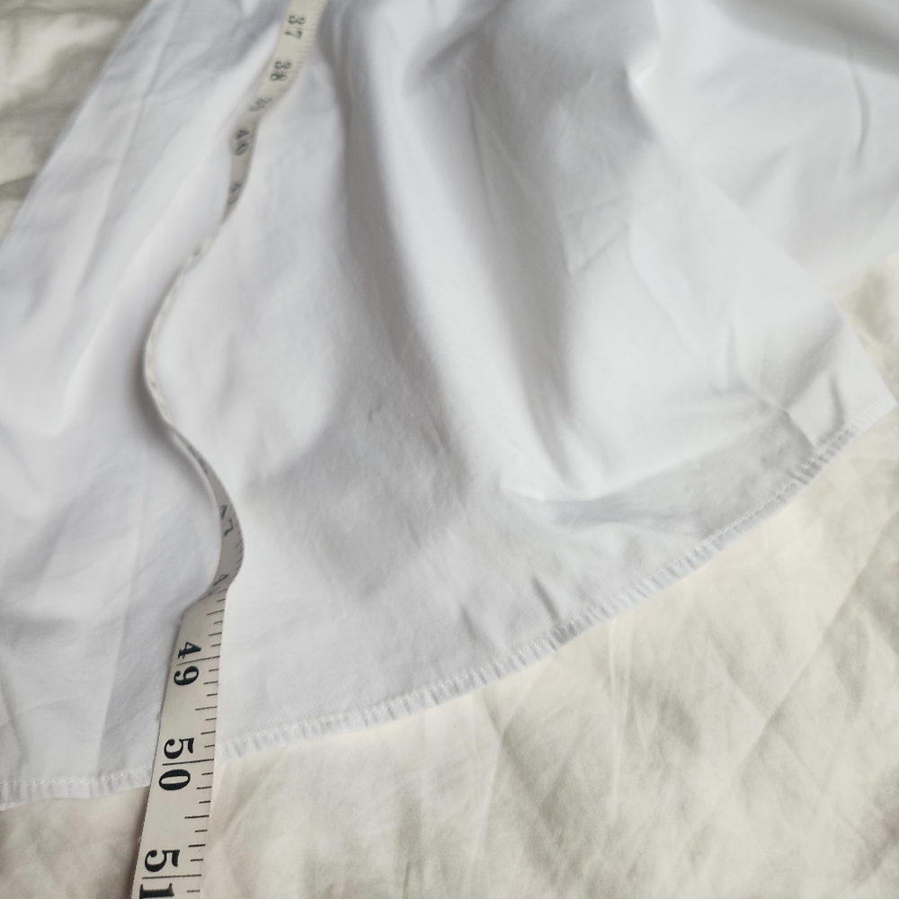 Jcrew v-neck midi dress cotton poplin white sz M, L available NWT - Picture 14 of 14